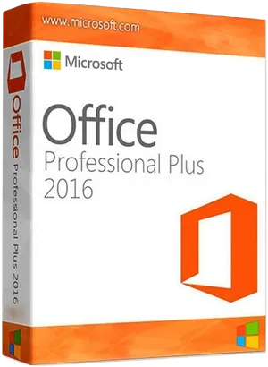 Microsoft Office Professional Plus2016 Box PNG Image