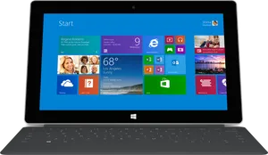 Microsoft Surface Tablet Windows8 Start Screen PNG Image