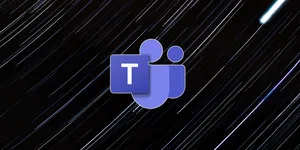 Microsoft Teams Logo Rain Animation PNG Image