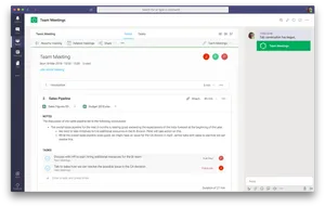 Microsoft Teams Meeting Interface Screenshot PNG Image