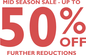 Mid Season Sale50 Percent Off PNG Image