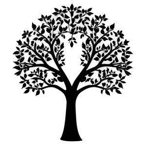 Midnight Black Tree Design Png Gqk96 PNG Image