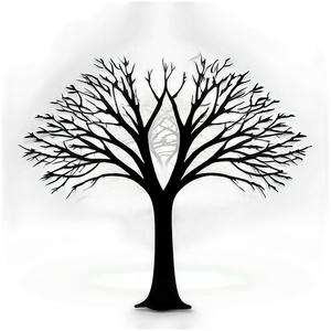 Midnight Black Tree Design Png Kee PNG Image