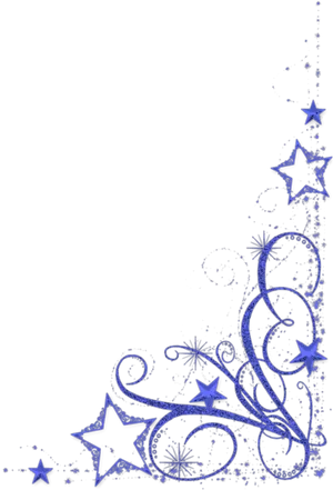 Midnight Blue Star Design PNG Image