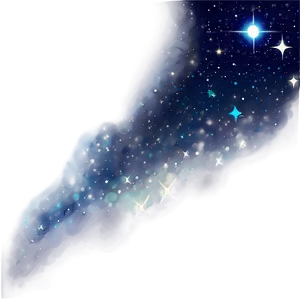 Midnight Starry Sky Background Png Xip PNG Image