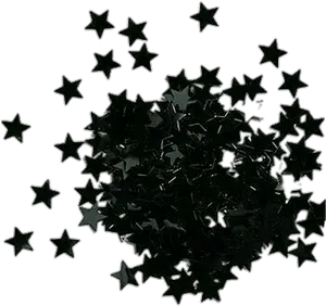 Midnight Stars Scatter Aesthetic PNG Image