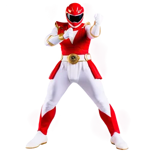 Mighty Red Ranger In Action Png Ipe63 PNG Image