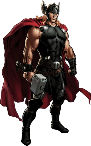 Mighty_ Thor_ Illustration PNG Image