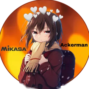 Mikasa Ackerman Anime Portrait PNG Image