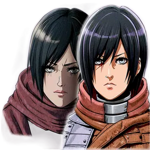 Mikasa Ackerman Close-up Png 50 PNG Image