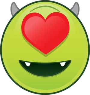 Mike Wazowski Love Emoji PNG Image