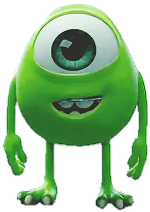 Mike Wazowski Standing Pose PNG Image