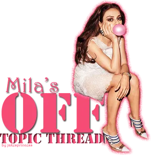 Mila Off Topic Thread Bubblegum PNG Image