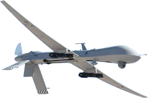 Military Drone In Flight PNG Image