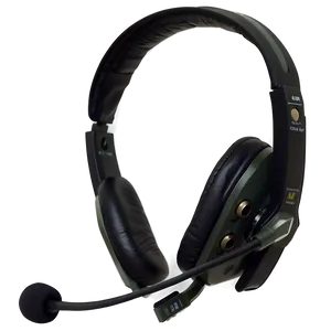 Military Grade Headset With Noise-cancelling Mic Png 06292024 PNG Image