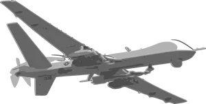 Military Grade Unmanned Aerial Vehicle PNG Image