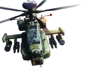 Military Helicopterin Flight PNG Image