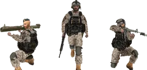 Military_ Personnel_ In_ Action_ Poses PNG Image