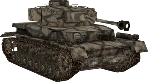 Military Tank Isolatedon Transparent Background PNG Image