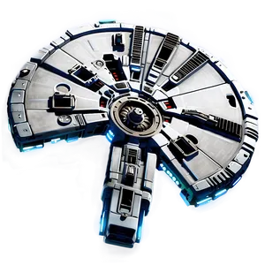 Millennium Falcon In Action Png Lms27 PNG Image