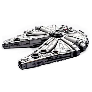 Millennium Falcon In Action Png Rss PNG Image