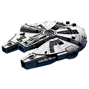 Millennium Falcon Tribute Art Png 10 PNG Image