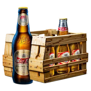 Miller High Life Wooden Crate Png 90 PNG Image