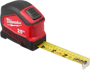 Milwaukee Autolock Tape Measure25ft PNG Image