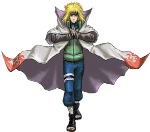 Minato Namikaze Fourth Hokage PNG Image