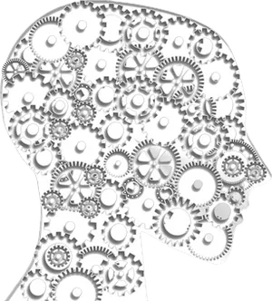 Mind Gears Silhouette PNG