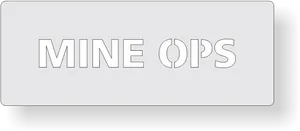 Mine Ops Logo Design PNG Image