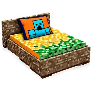 Minecraft Bed Set Png Jhf PNG Image