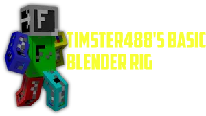 Minecraft Blender Rig Promotion PNG Image