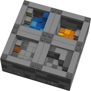 Minecraft Block Design Concept PNG Image