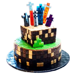 Minecraft Cake C PNG Image