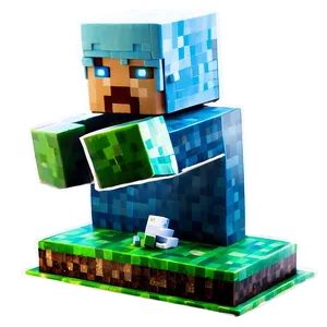 Minecraft Cake Edible Image Png Qmd PNG Image