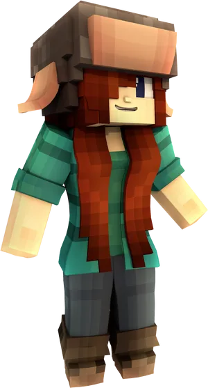 Minecraft_ Character_ Render PNG Image