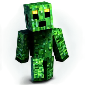 Minecraft Creeper At Night Png Mwp PNG Image