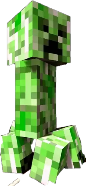 Minecraft Creeper Character PNG Image