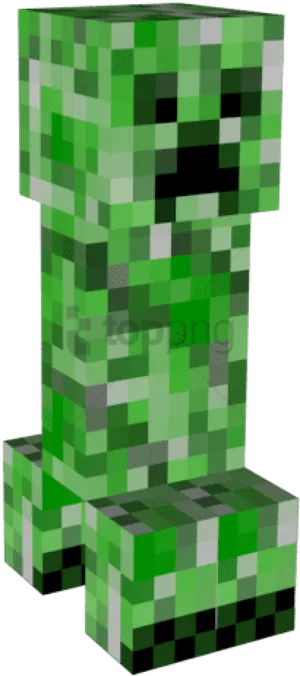 Minecraft Creeper Character Render PNG Image