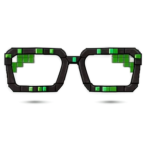 Minecraft Creeper Glasses Png Mvu PNG Image