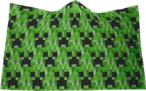 Minecraft Creeper Pillow Design PNG Image