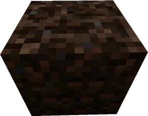 Minecraft Dark Oak Wood Block PNG Image