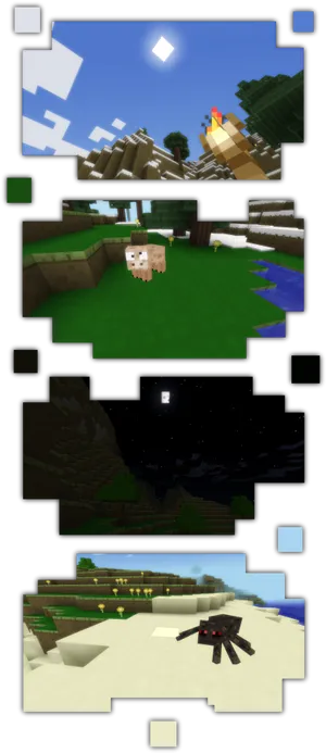 Minecraft_ Day_to_ Night_ Cycle PNG Image