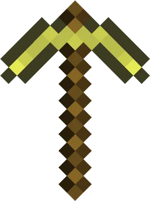 Minecraft Diamond Pickaxe Icon PNG Image