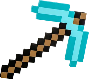 Minecraft Diamond Sword Graphic PNG Image