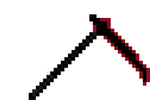 Minecraft Diamond Sword Pixel Art PNG Image