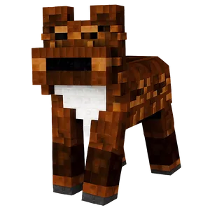 Minecraft Dog A PNG Image