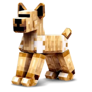 Minecraft Dog Figure Png Wsb75 PNG Image