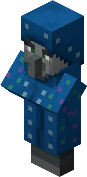 Minecraft Enchanted Player Model PNG Image